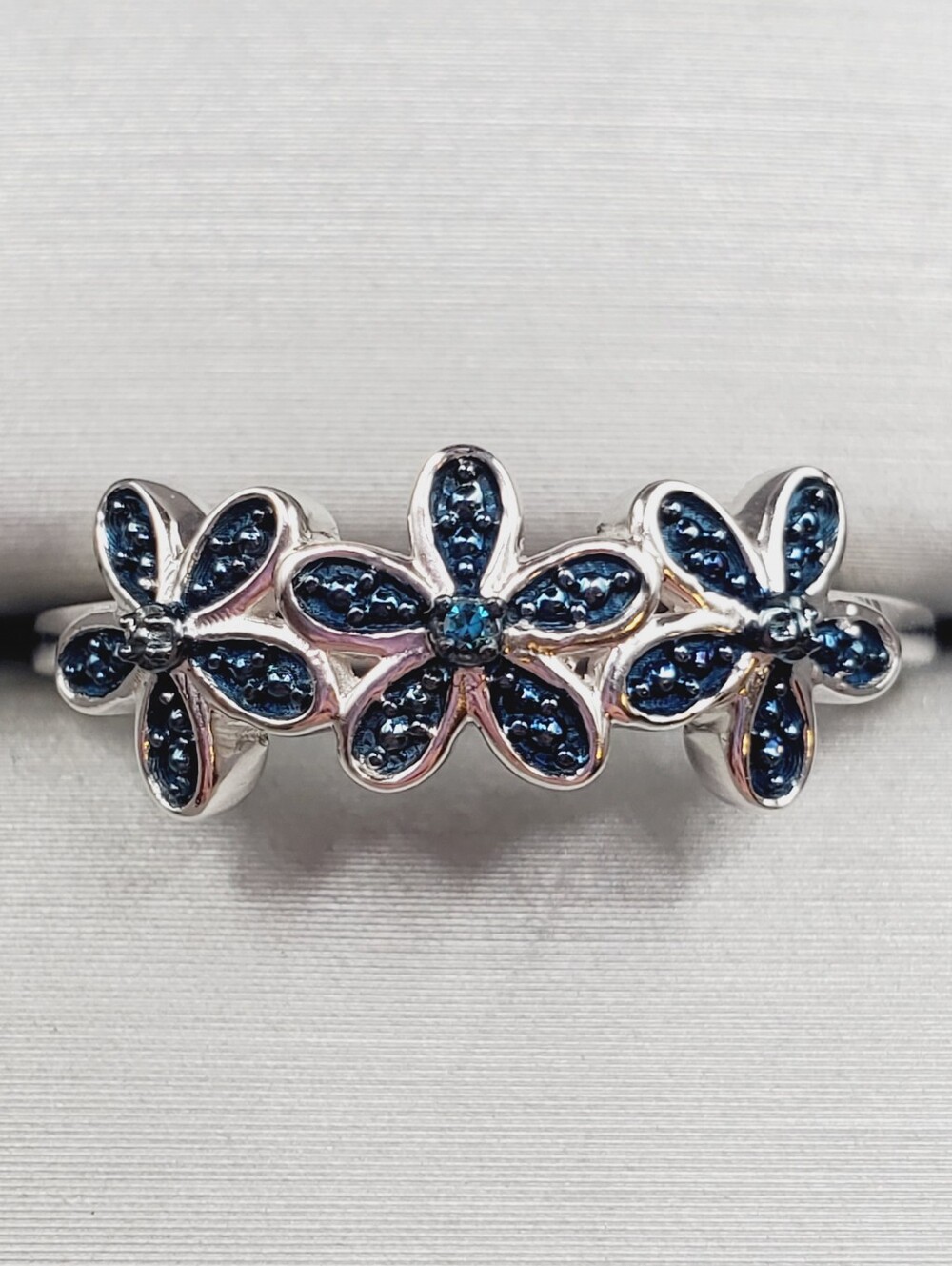Blue Diamond Ring